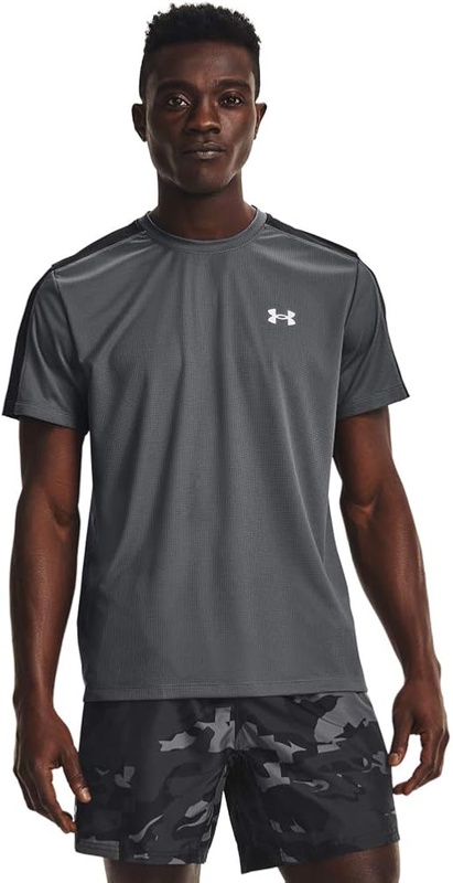 Amazon.com: Under Armour Men's Speed Stride Short-Sleeve T-Shirt , Pitch Gray (012)/Reflective , Medium : Clothing, Shoes & Jewelry