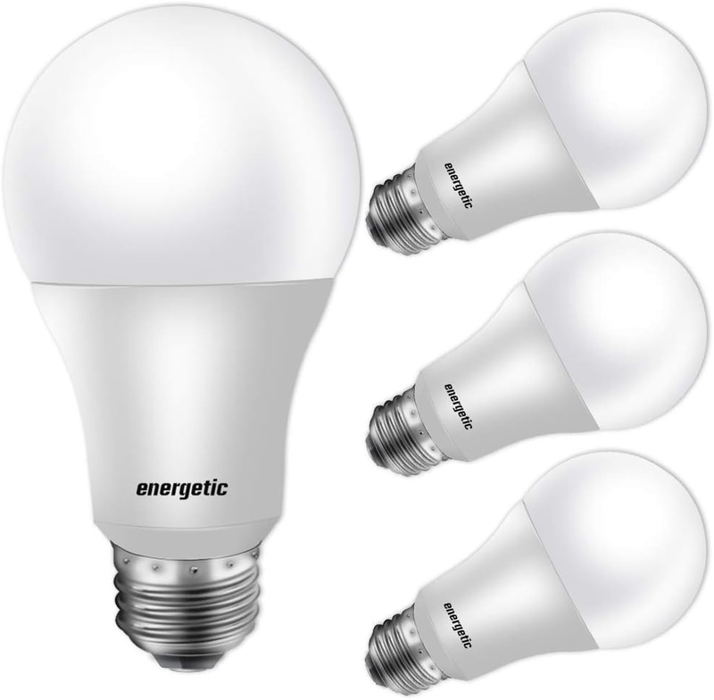 40W Equivalent A19 LED Light Bulb, Warm White 3000K, E26 Standard Base, UL Listed, Non-Dimmable LED Light Bulb, 4-Pack - - Amazon.com