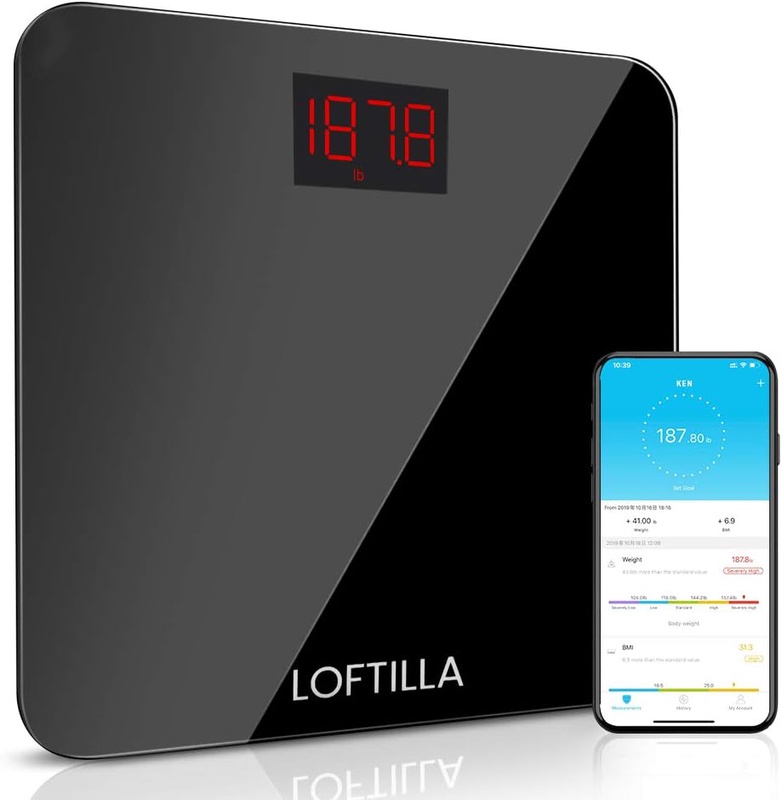Amazon.com: Loftilla Bathroom Scale for Body Weight BMI Scale : Health & Household
