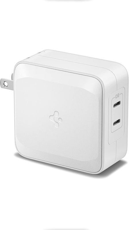 Amazon.com: 100W USB C Charger, Spigen 100W Dual USB C Wall Charger [GaN II] Type C PD 3.0 Power Adapter with Foldable Plug, Fast Charging for Macbook Pro Air iPad Pro USB-C Laptop HP Dell XPS 13 iPhone 13 Galaxy : Cell Phones & Accessories
