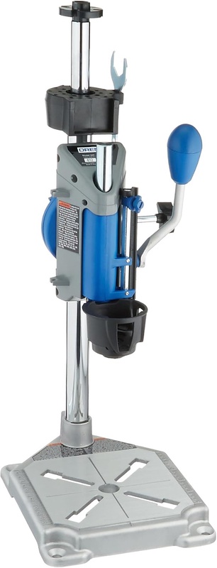 Dremel Drill Press Rotary Tool Workstation Stand with Wrench- 220-01- Mini Portable Drill Press- Tool Holder- 2 Inch Drill Depth- Ideal for Drilling Perpendicular and Angled Holes- Table Top Drill , Silver - Power Rotary Tool Accessories - Amazon.com