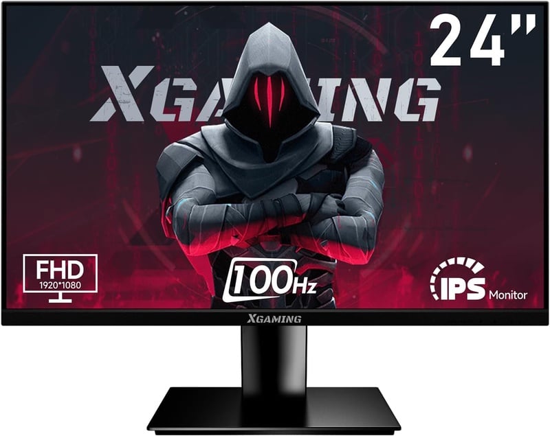 Amazon.com: XGaming 24 Inch Monitor,FHD 1080P 100Hz Computer Monitor for Gaming/Business/Home Office,99% sRGB,Low Blue Light Screen Eye Care Display,Build-in Speakers,HDMI VGA Ports,VESA,Tilt Adjustable-Black : Electronics