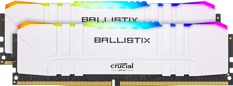 Crucial Ballistix RGB 3200 MHz DDR4 DRAM Desktop Gaming Memory Kit 16GB (8GBx2) CL16 BL2K8G32C16U4WL (White) at Amazon.com