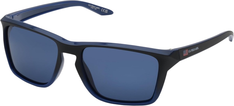 Amazon.com: U.S. POLO ASSN. Men's PA3014 Ombre Wrap Around Style Rectangular Polarized Sunglasses with UV400 Protection, Sport Sunglasses for Men : Clothing, Shoes & Jewelry