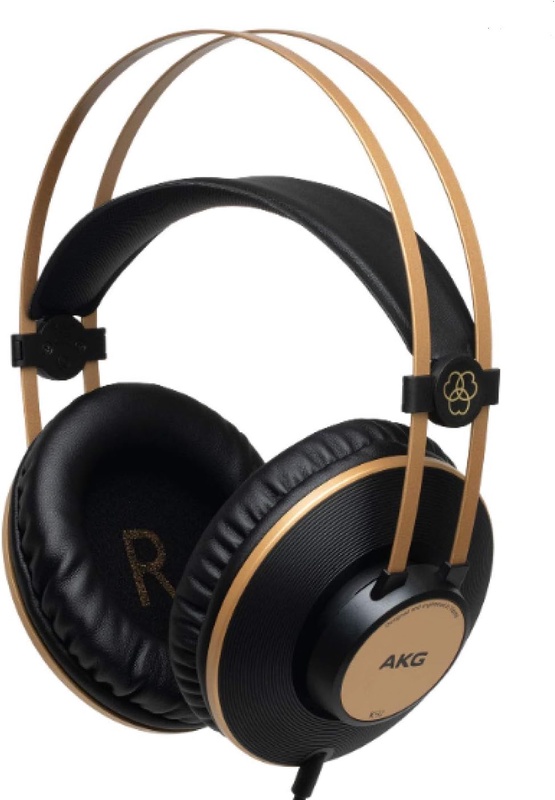 Amazon.com: AKG Pro Audio K92 Over-Ear, Closed-Back, Studio Headphones, Matte Black and Gold : Electronics