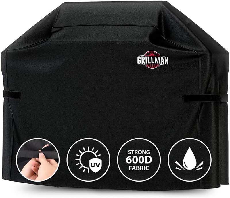 Amazon.com : Grillman Premium BBQ Grill Cover, Heavy-Duty Gas Grill Cover for Weber Spirit, Weber Genesis, Char Broil etc. Rip-Proof & Waterproof (64