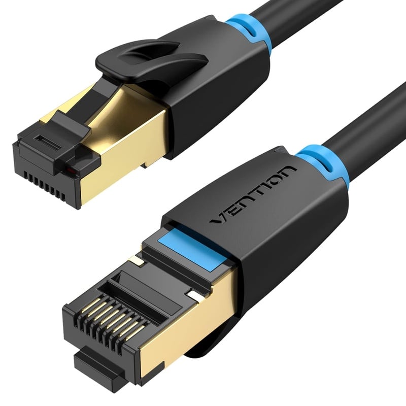 Amazon.com: Ethernet Cable 6.6ft VENTION Cat 8 High Speed 40Gbps 2000Mhz Cat8 RJ45 Shielded Outdoor&Indoor; Heavy Duty LAN Network Cable for Router Modem Gaming PC PS4 PS5 Xbo : Electronics