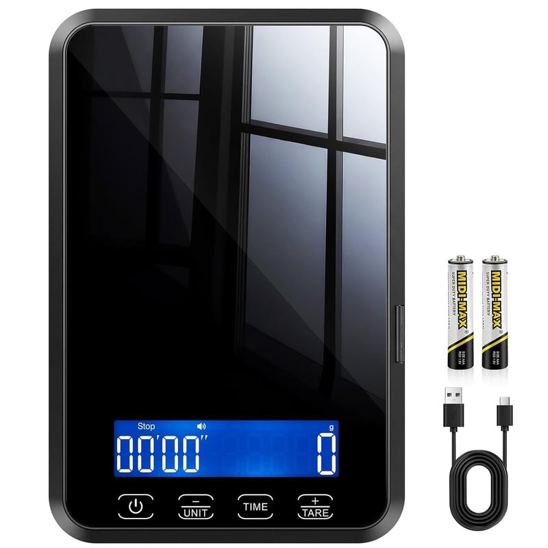 Amazon.com: Letron Food Scale, 33 lb / 0.1 oz High Precision Kitchen Scale for Sourdough Bread, Built-in 7 Units, Timing & Tare Function, Rechargeable Digital Kitchen Scale for Food, Baking, Cooking: Home & Kitchen
