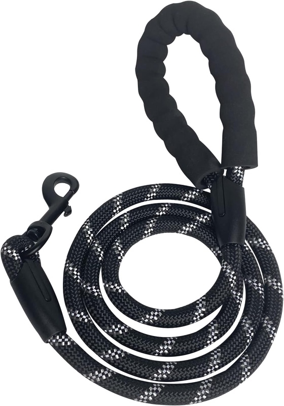 Amazon.com : Beastron 5FT Heavy Duty Dog Leash with Comfortable Padded Handle and Highly Reflective Threads for Medium and Large Dog’s, Black : Pet Supplies