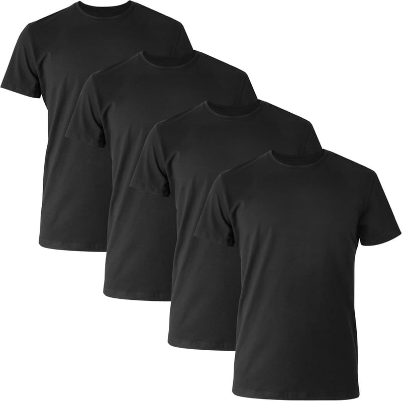 Amazon.com: Hanes Ultimate Men's Undershirts T-Shirt Pack, 4-Pack, Ultimate ComfortBlend Slim Fit Tees for Men, Moisture-Wicking : Clothing, Shoes & Jewelry