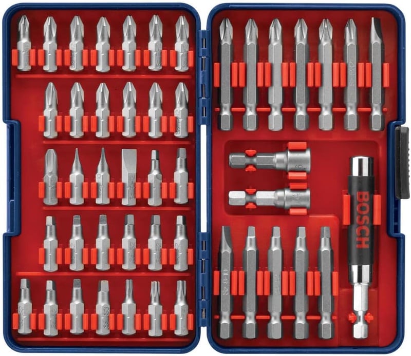 Amazon.com: BOSCH T4047 Multi-Size Screwdriver Bit Set (47 Piece) : Tools & Home Improvement