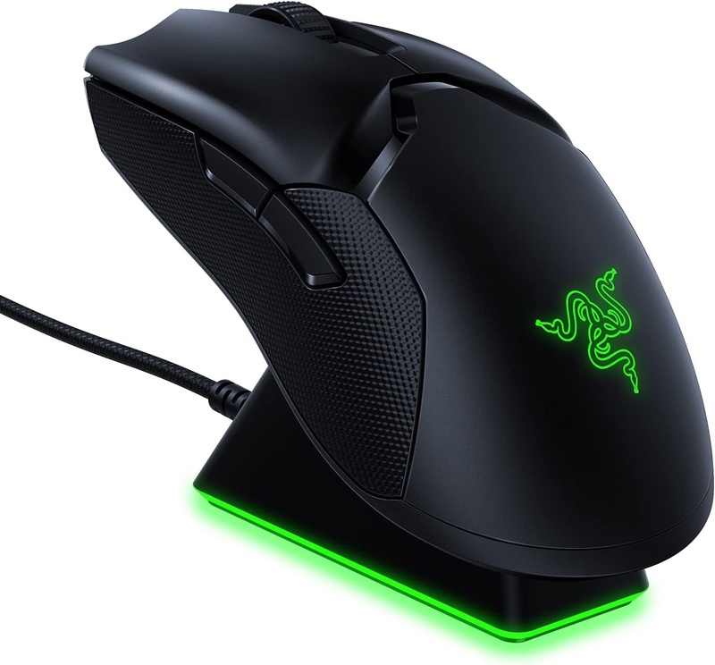 Amazon.com: Razer Viper Ultimate Hyperspeed Lightweight Wireless Gaming Mouse & RGB Charging Dock: Fastest Gaming Mouse Switch - 20K DPI Optical Sensor - Chroma Lighting - 8 Programmable Buttons - 70 Hr Battery : Electronics
