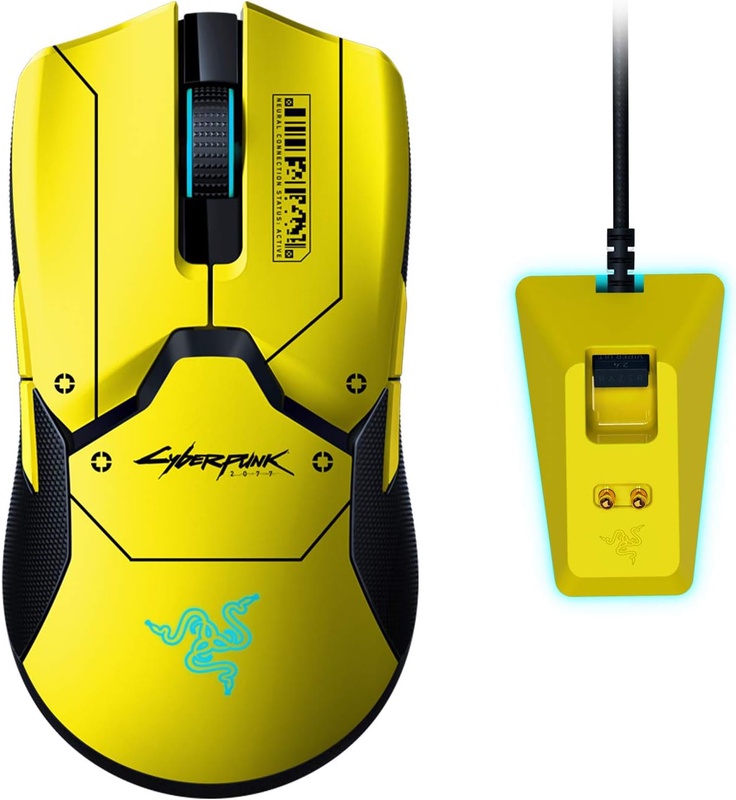 Amazon.com: Razer Viper Ultimate Lightweight Wireless Gaming Mouse & RGB Charging Dock: Hyperspeed Wireless Technology - 20K DPI Optical Sensor - 78g Lightweight - Optical Mouse Switch - Cyberpunk 2077 Edition