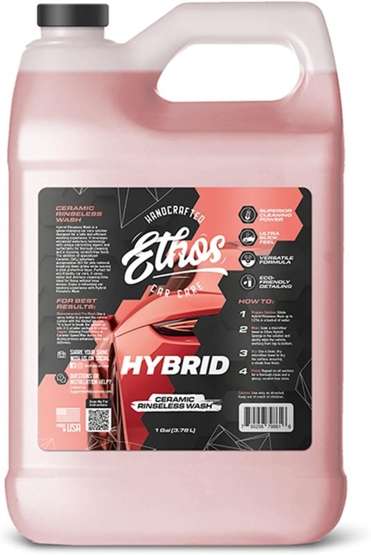 Amazon.com: Ethos Hybrid Ceramic Rinseless Car Wash - Spot Free Rinse for Cars Waterless Wash - No Rinse Wash - Spot Free Car Wash (Gallon) : Automotive