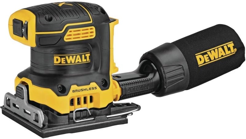 DEWALT 20V MAX XR Palm Sander, Sheet, Variable Speed, 1/4-Inch, Tool Only (DCW200B) - - Amazon.com
