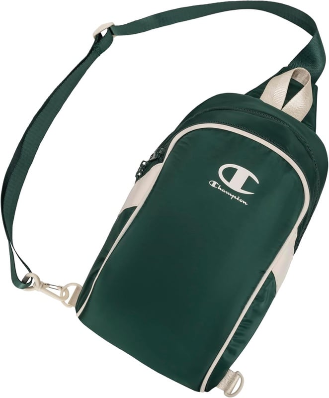 Amazon.com | Champion Oracle Convertible Sling Bag with Adjustable Strap for Travel, Commute, Daily Use, Forest Peak Green, One Size | Casual Daypacks