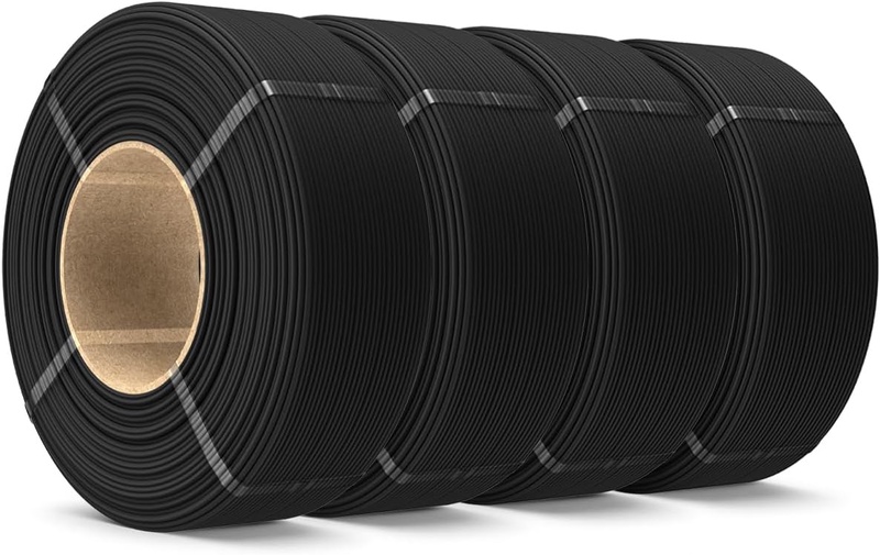 Amazon.com: SUNLU 4KG PLA Filament Refill 1.75mm, 1000g PLA Matte Filament Bundle 4 Packs, 3D Printer Filament Refill for Reusable Spools, Fit for Most Brand Spool. 1KG/Roll, Black*4 : Industrial & Scientific