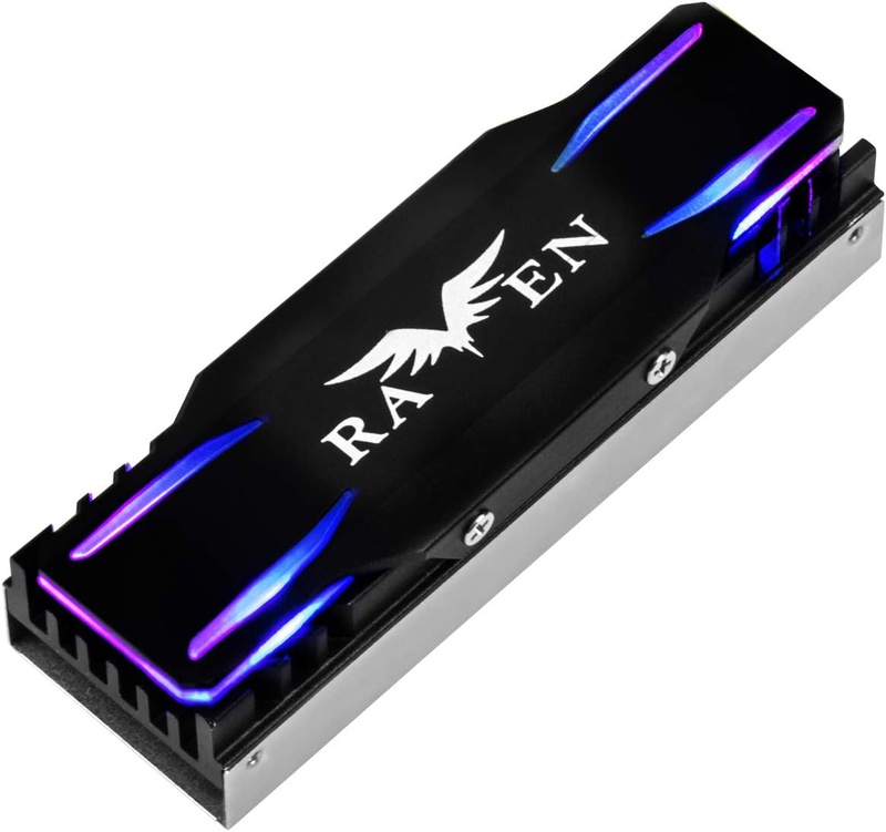 Amazon.com: SilverStone Technology TP03-ARGB M.2 SSD Cooling kit with ARGB Lighting : Electronics