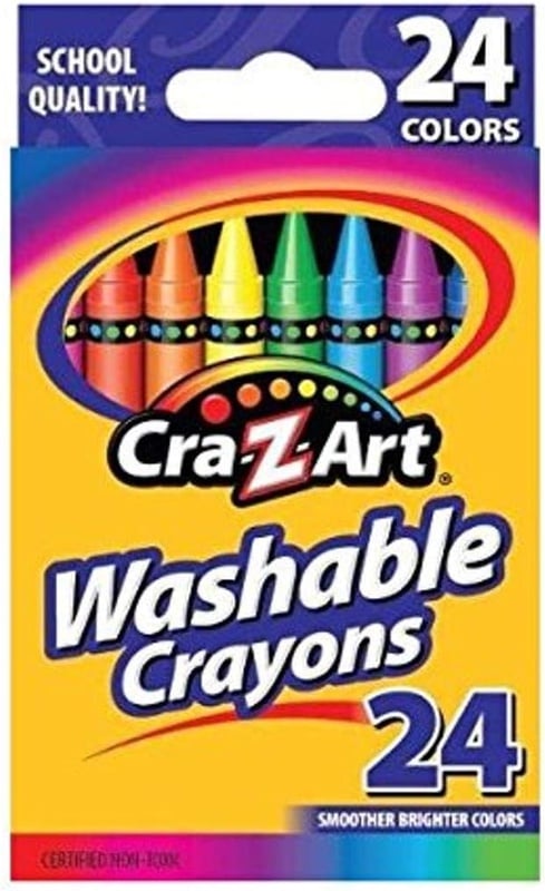 Cra-Z-Art Washable Crayons, 24 Count : Toys & Games