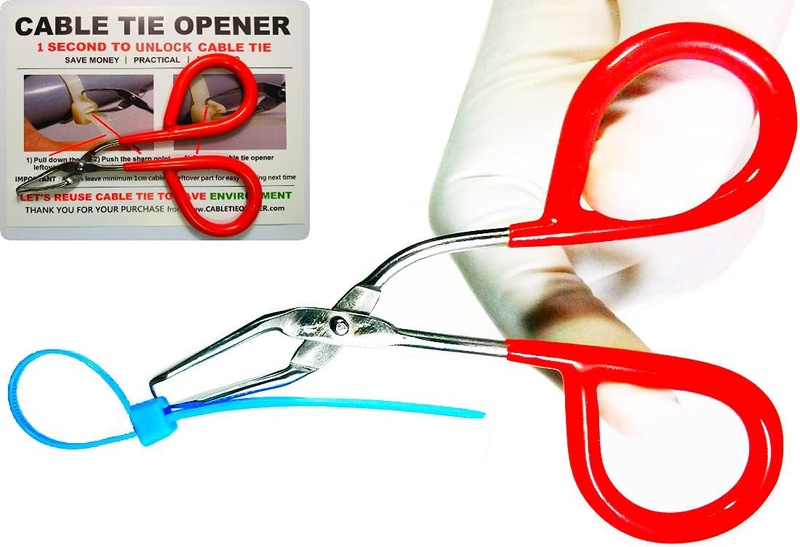 Amazon.com: CABLE TIE OPENER | Only 1 Second To Unlock Cable Tie | Let's Reuse Cable Tie | Pocket-sized | Stainless Steel: Home Improvement
