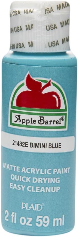Amazon.com: Apple Barrel Acrylic Paint in Assorted Colors (2 oz), 21482, Bimini Blue : Everything Else