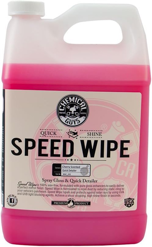 Amazon.com: Chemical Guys WAC_202 Speed Wipe Quick Detailer & High Shine Spray Gloss, Safe for Cars, Trucks, SUVs, Motorcycles, RVs & More, 128 fl oz (1 Gallon) : Automotive
