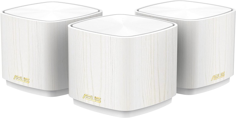 Amazon.com: ASUS ZenWiFi AX Mini,Mesh WiFi 6 System (AX1800 XD4 3PK)-Whole Home Coverage up to 4800 sq.ft & 5+ Rooms, AiMesh, Special Wood Pattern : Everything Else