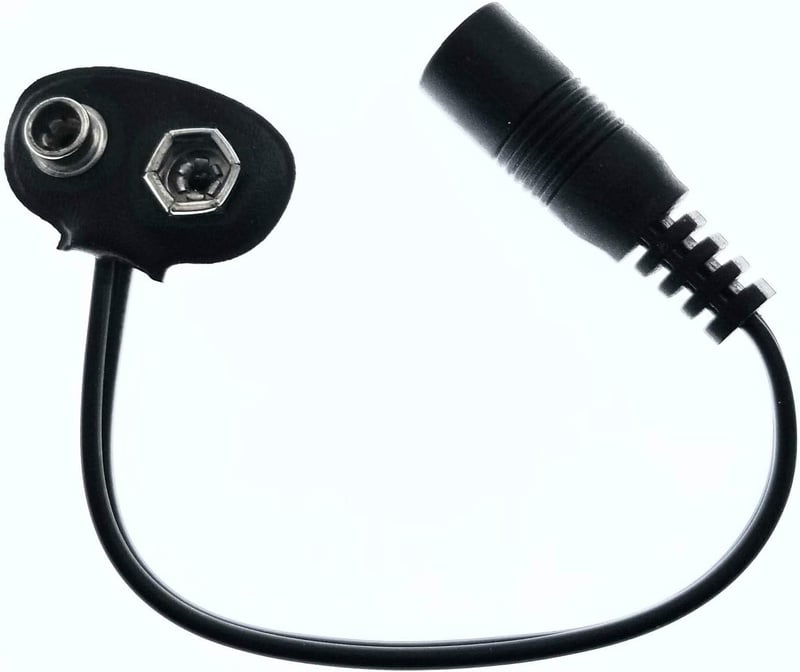 Amazon.com: 9v Battery Eliminator Snap Connector Conversion Adapter to 5.5mm Female DC Barrel Jack Connection Only - Replace 9-Volt Batteries Forever! : Electronics