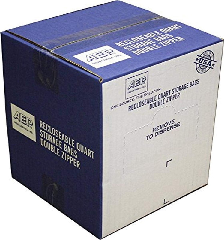 AEP Industries ZIP1QS500 Zipper Seal Quart Storage Bags, Clear (Pack of 500): Amazon.com: Tools & Home Improvement