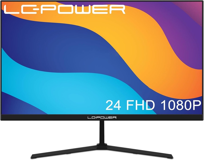 Amazon.com: LC-Power Monitor PC, 24in FHD Monitor for Home Office- 1920x1080 Resolution, 75Hz Refresh Rate, Adaptive Sync, Overdrive, GamePlus, FPS/RTS, Low Blue Light, Flicker-Free, VESA Compatible, Black… : Electronics