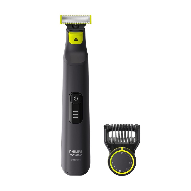 Amazon.com: Philips Norelco OneBlade Pro Hybrid Electric Trimmer and Shaver, Black, 2 Piece, QP6530/70 : Beauty & Personal Care