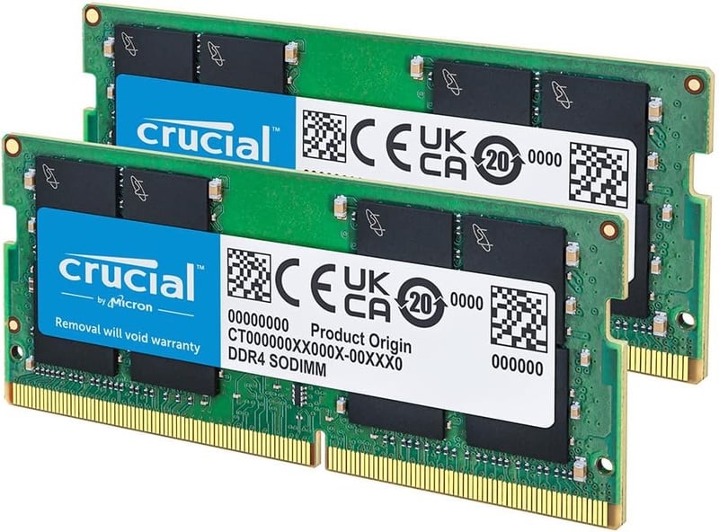 Crucial 16GB DDR4 RAM Kit (2x8GB), 3200MHz (PC4-25600), Downclockable to 2933/2666MHz Laptop Memory SODIMM 260-Pin, Compatible with 13th Gen Intel Core and AMD Ryzen 7000 - CT2K8G4SFRA32A at Amazon.com