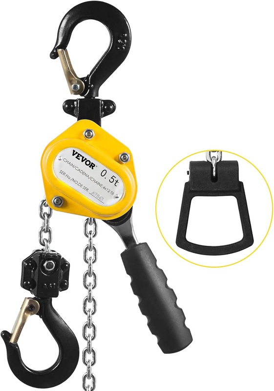 Mophorn 0.5T Lever Block Chain Hoist 3M 10Ft Chain Hoist Alloy Steel G80 Chain Ratchet Lever Hoist with Hook (0.5T 10 Ft) - - Amazon.com