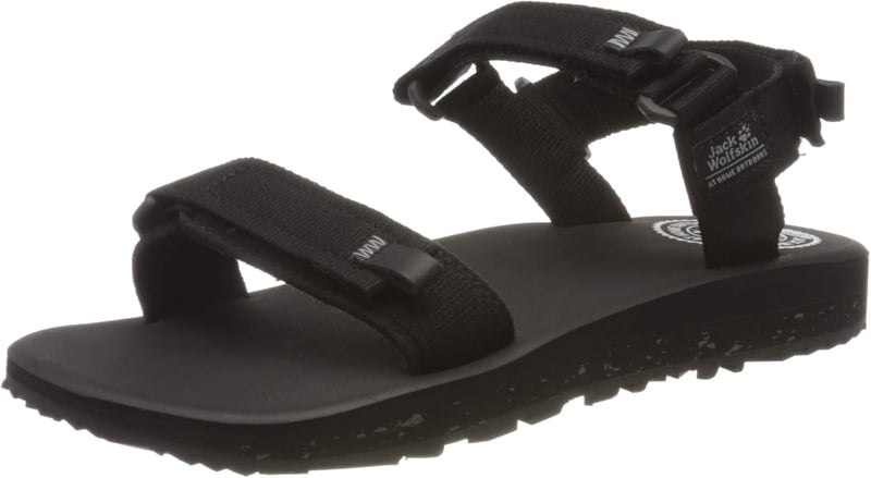 Amazon.com | Jack Wolfskin Men's Outfresh Sandal M Hiking Boot, Black/Light Grey, 10 | Sport Sandals & Slides