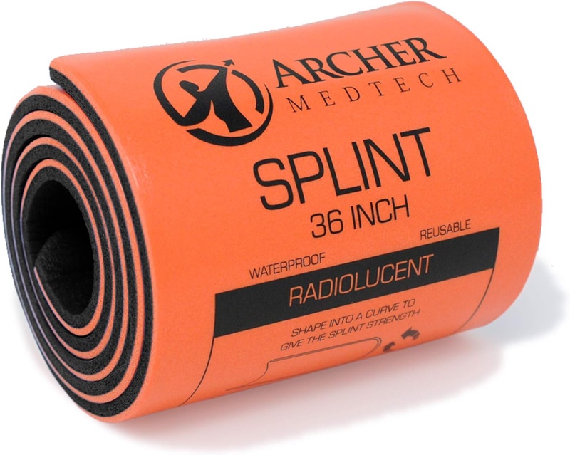 Amazon.com: Universal First Aid Splint. Premium Quality Moldable Aluminum Splint for Injury Immobilization. Archer MedTech Brand : Sports & Outdoors