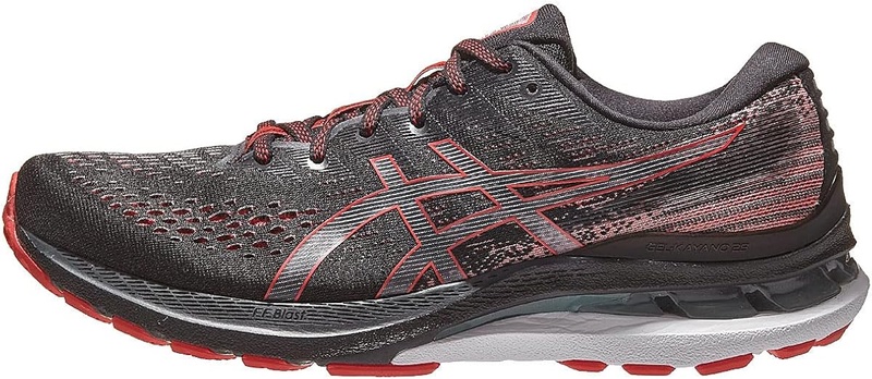 Amazon.com | ASICS Men's Gel-Kayano 28 Running Shoes, 9.5, Black/Electric RED | Road Running