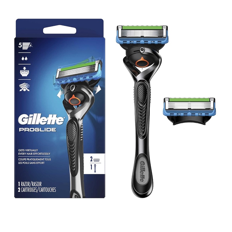 Amazon.com: Gillette ProGlide Men's Razor Handle + 2 Blade Refills : Beauty & Personal Care