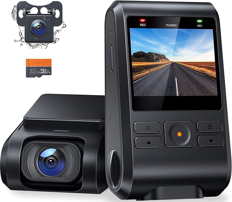 Amazon.com: Dash Cam Front and Rear, C550 Dual Dash Cam with SD Card Included, IPS Screen, WDR Night Vision, 170°Wide Angle, WDR, G-Sensor, Parking Monitor, Motion Detection, Loop Recording, Support GPS : Electronics