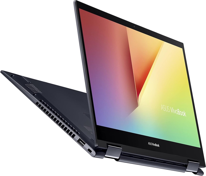 ASUS VivoBook Flip 14 Thin and Light 2-in-1 Laptop, 14” FHD Touch Display, AMD Ryzen 7 5700U, 8GB RAM, 512GB SSD, Stylus, Windows 10 Home, Fingerprint Reader, Bespoke Black, TM420UA-DS71T : Everything Else