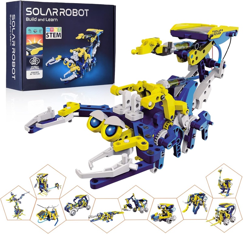 Amazon.com: STEM Projects for Kids Ages 8-12,OUTOGO Solar Robot Toys for 8 9 10 Year Old Boys,Building Learning Education Science Experiment Kits,Easter Birthday Gifts for Children Boys Girls Age 11 12 13 : Toys & Games