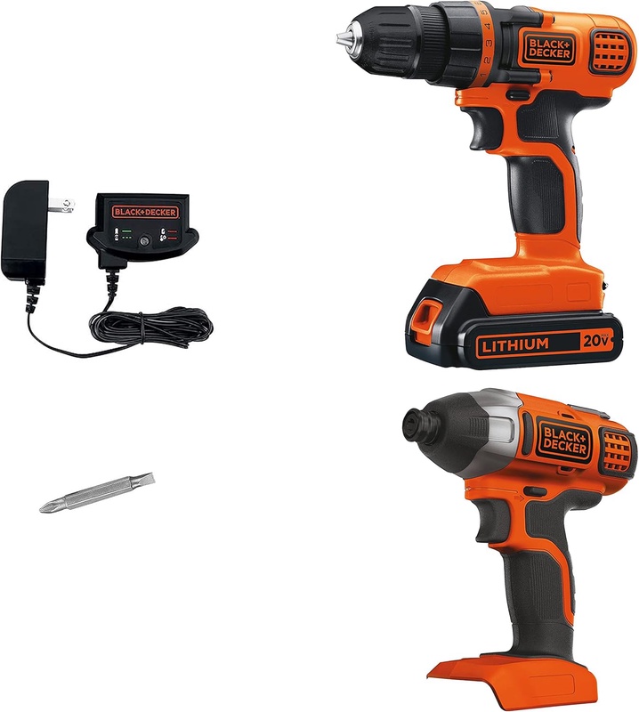 Amazon.com: BLACK+DECKER 20V MAX Cordless Drill Combo Kit, 2-Tool (BD2KITCDDI) : Tools & Home Improvement