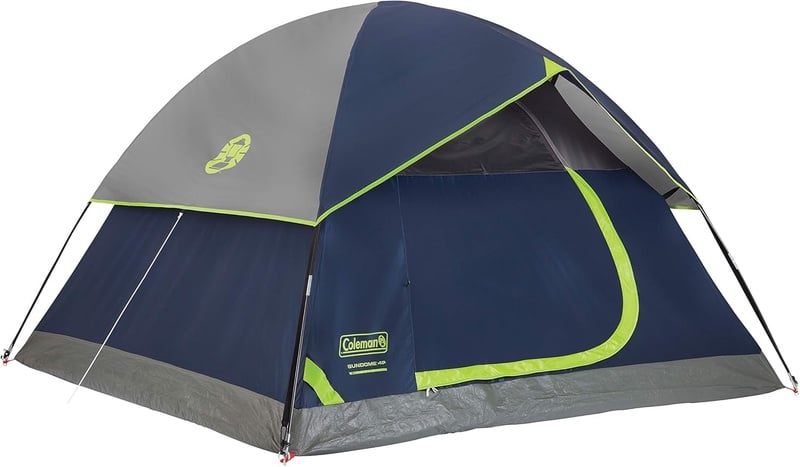 Amazon.com : Coleman 4-Person Sundome Tent, Navy : Sports & Outdoors