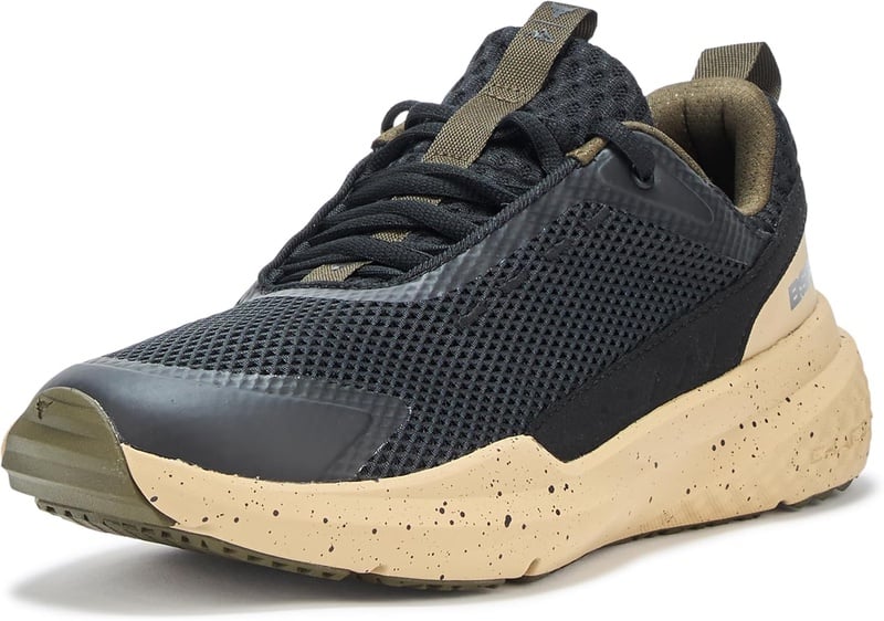 Amazon.com | Under Armour Men's Project Rock Blood Sweat Respect 5, (006) Black/Field Khaki/Black, 12, US | Fitness & Cross-Training