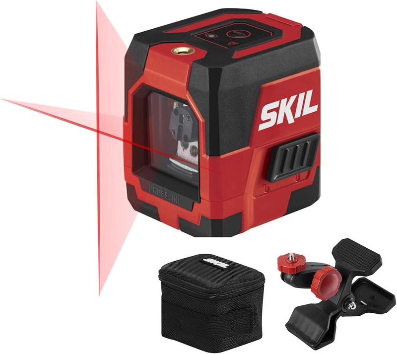 Amazon.com: SKIL 50ft. Red Self-Leveling Cross Line Laser Level with Horizontal and Vertical Lines, Rechargeable Lithium Battery with USB Charging Port, Clamp & Carry Bag Included - LL932301 : Everything Else