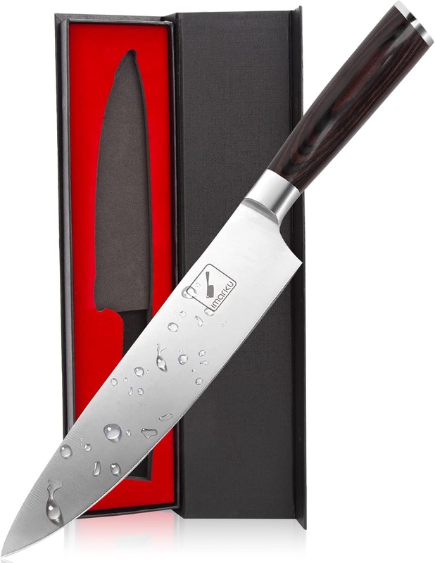 Amazon.com: imarku Chef Knife - Pro Kitchen Knife 8 Inch Chef's Knives High Carbon German Stainless Steel Sharp Paring Knife with Ergonomic Handle: Home & Kitchen