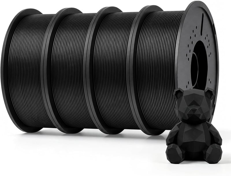 Amazon.com: UGUESS PETG 3D Printer Filament, Black Filament Bundle, 1KG*4 | PETG Filament 1.75mm, Smooth Printing, No Clogging, Dimensional Accuracy +/- 0.03mm Works with most FDM 3D Printers : Industrial & Scientific