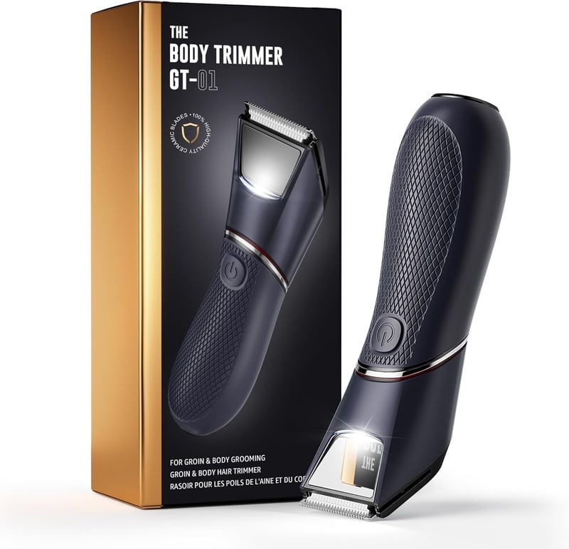 Amazon.com: JMJDYITAO Body Hair Trimmer for Men:Pubic Hair Trimmer with Mirror & LED - IPX7 Waterproof Ceramic Blade Electric Ball Shaver, Wet or Dry Body Groomer with Travel Lock : Beauty & Personal Care