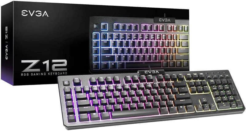 Amazon.com: EVGA Z12 RGB Gaming Keyboard, RGB Backlit LED, 5 Programmable Macro Keys, Dedicated Media Keys, Water Resistant, 834-W0-12US-KR : Electronics