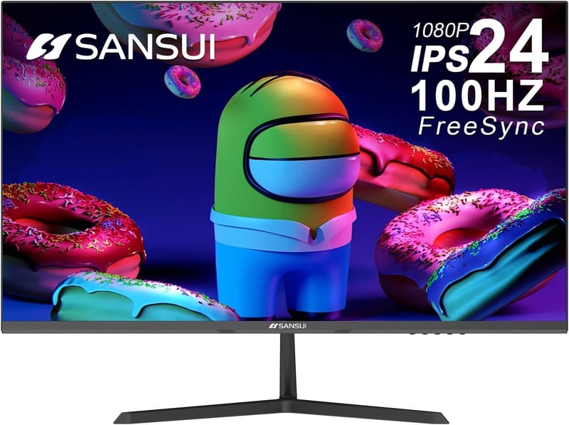 Amazon.com: SANSUI Monitor 24 inch 100Hz IPS 1080P Computer Monitor HDMI VGA HDR Tilt Adjustable/VESA Compatible, for Game and Office (ES-24X3AL HDMI Cable Included) : Electronics