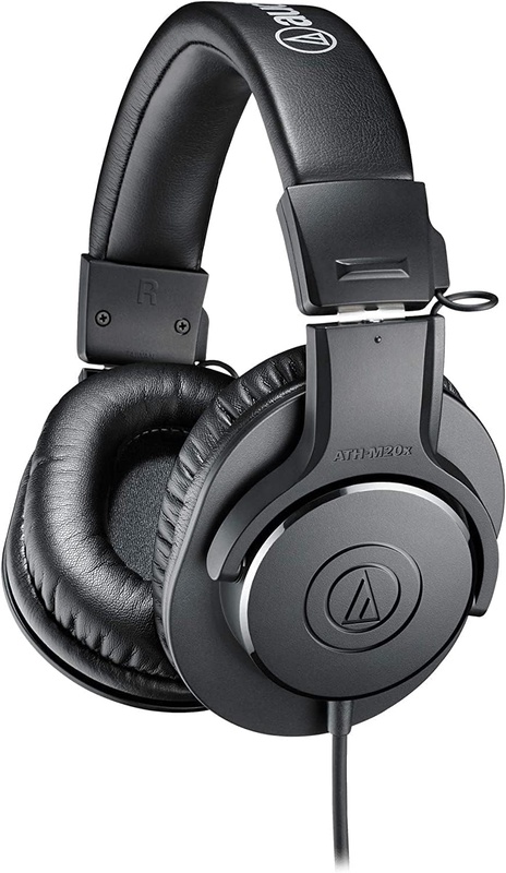 Amazon.com: Audio-Technica ATH-M20X Professional Studio Monitor Headphones, Black : Electronics